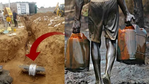 हिंदुस्तान पेट्रोलियम की पाइप लाइन से चुरा रहे थे तेल