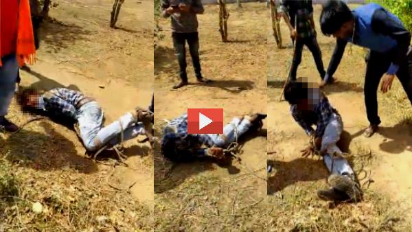 Pali Dalit youth beaten for entering a temple and Video goes viral in Rajasthan Pali Dalit youth beaten for entering a temple and Video goes viral in Rajasthan