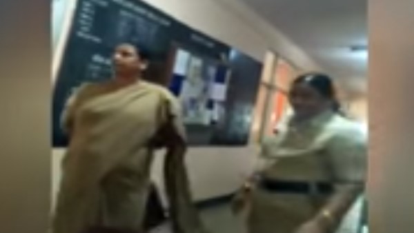heated argument between a woman head constable with inspector of police station in hubballi video gone viral heated argument between a woman head constable with inspector of police station in hubballi video gone viral