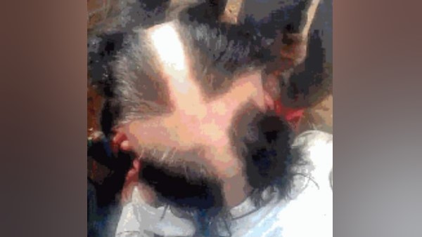 villagers chopped off man hair in agra villagers chopped off man hair in agra