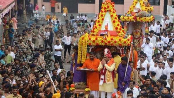 बारिश ने किया भगवान जगन्नाथ का स्वागत