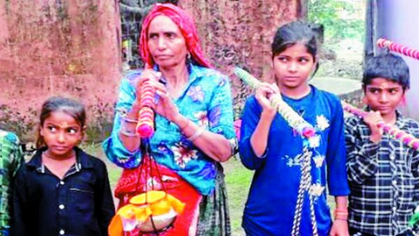 Mother On Kanwar Yatra from Lohargal to khandela For Missing son Return Mother On Kanwar Yatra from Lohargal to khandela For Missing son Return