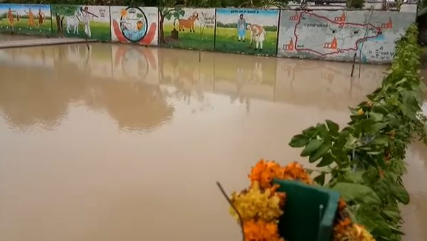 varanasi navgrah vatika destroy in rain varanasi navgrah vatika destroy in rain