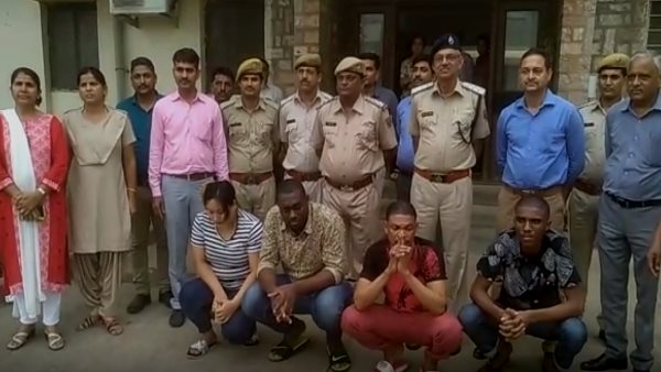 Nigerian Cyber Thug gang Four Member Arrested by Jaipur Police Nigerian Cyber Thug gang Four Member Arrested by Jaipur Police