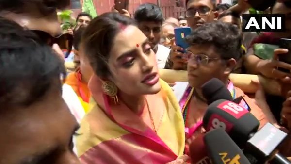 इस्कॉन मंदिर में आरती के बाद नुसरत जहां ने दिया जवाब
