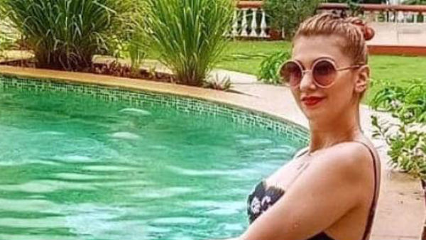 पूल किनारे जसलीन मथारू का बोल्ड अंदाज