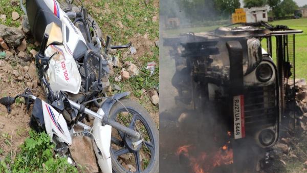 stone throwing on udaipur Police in ramesh patel murder case stone throwing on udaipur Police in ramesh patel murder case
