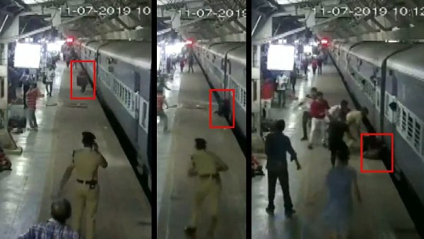 Watch video: RPF jawan saved woman at Ahmedabad railway station Watch video: RPF jawan saved woman at Ahmedabad railway station