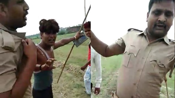 villegres attcked on policemen in bareilly villegres attcked on policemen in bareilly