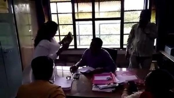 Watch video: woman corporator violent at jamnagar municipal-office Watch video: woman corporator violent at jamnagar municipal-office