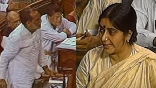 विश्वास प्रस्ताव के विरोध में सदन में बोल रही थीं