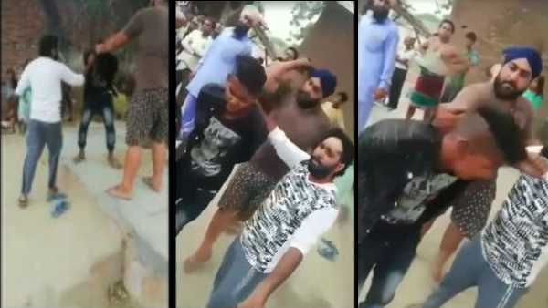 video goes viral of man beating his servant brutally video goes viral of man beating his servant brutally