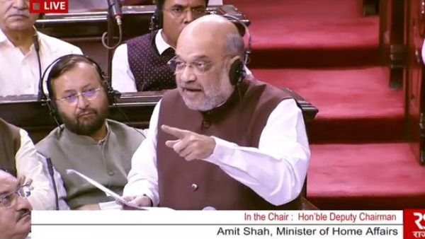 अमित शाह बोले- संविधान में अनुच्छेद 370 अस्थाई था