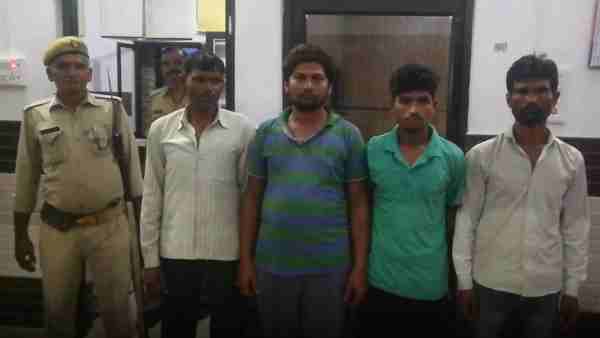 Bijnor police arrested 4 accused of mob lynching Bijnor police arrested 4 accused of mob lynching