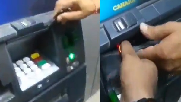 एटीएम टेम्परिंग का चौंकाने वाला VIDEO वायरल