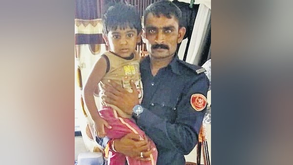 surat: fire-briged saved a Three year old child from flat surat: fire-briged saved a Three year old child from flat