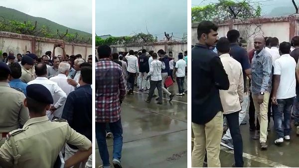 thieves caught in CCTV footage when they looted gujarat marketing yard shops thieves caught in CCTV footage when they looted gujarat marketing yard shops