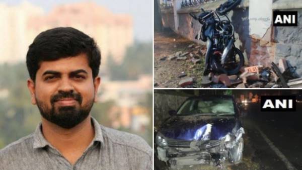 Kerala IAS officer car accident, journalist killed Kerala IAS officer car accident, journalist killed