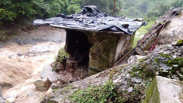 many bridges and gaushala collasped after heavy rain many bridges and gaushala collasped after heavy rain