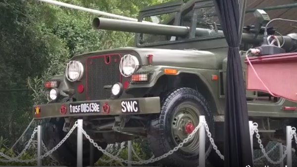 Indian Pakistan war hero RCL Jeep can see in mayo college ajmer Indian Pakistan war hero RCL Jeep can see in mayo college ajmer