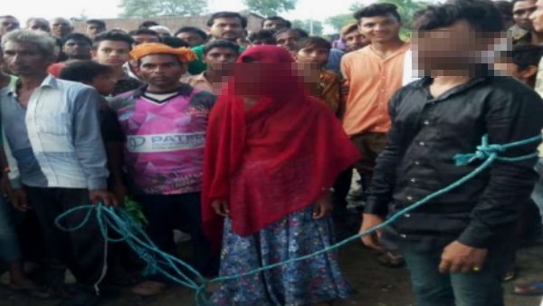banswara Love couple beaten by Villagers banswara Love couple beaten by Villagers