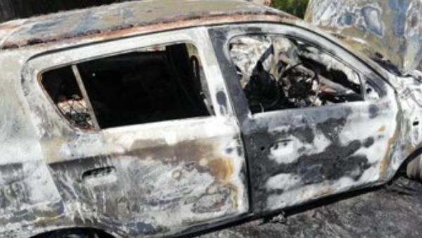 four armed men set car ablaze of a local resident in kupwara four armed men set car ablaze of a local resident in kupwara