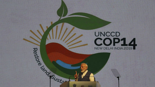 Narendra Modi at COP14 Narendra Modi at COP14