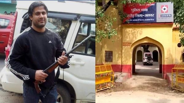 बहरोड़ पुलिस थाने में मचा हड़कंप