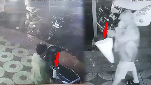 Watch video: robbers looted 12 lakhs rupees from businessman by spraying itchy powder Watch video: robbers looted 12 lakhs rupees from businessman by spraying itchy powder