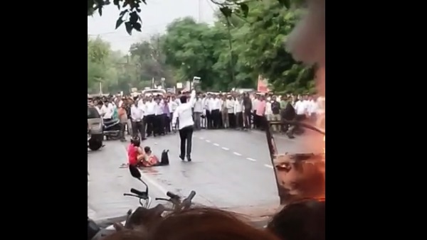 Mathura: man Set Fire To his Car And Firing on the road, Video Goes Viral Mathura: man Set Fire To his Car And Firing on the road, Video Goes Viral