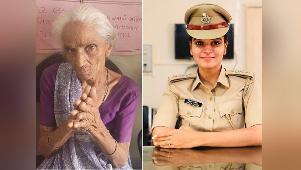 डीवायएसपी मंजिता ने वृद्धाश्रम में सीताबेन के एक साल का खर्चा भरा