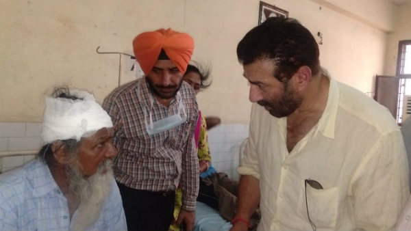 अपने संसदीय क्षेत्र में धमाका पीड़ितों से मिलने पहुंचे