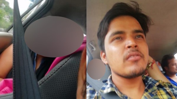 कार में दोस्तों के साथ बातचीत करती छात्रा का वीडियो वायरल