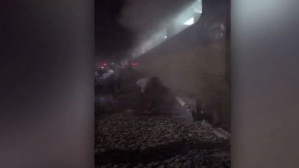 Kalka-Delhi Shatabdi catches fire after brakes heat up Kalka-Delhi Shatabdi catches fire after brakes heat up