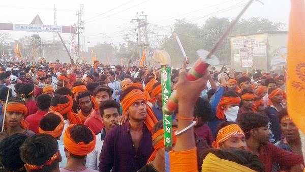 कमलेश तिवारी की हत्या के विरोध में हो रहे प्रदर्शन
