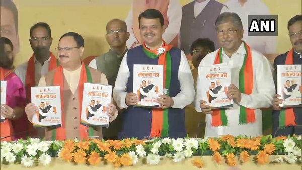 BJP releases partys manifesto for Maharashtra assembly elections 2019 BJP releases partys manifesto for Maharashtra assembly elections 2019