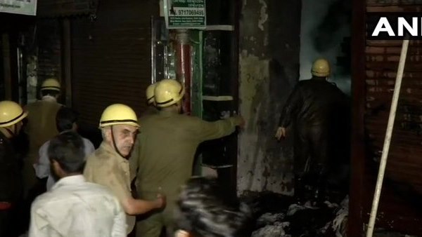 Fire broke out at Jain Tent House in Delhis Daryaganj today Fire broke out at Jain Tent House in Delhis Daryaganj today