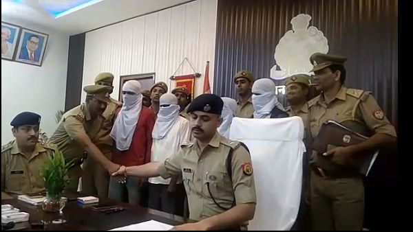 UP police arrested gang of thieves at kanpur UP police arrested gang of thieves at kanpur