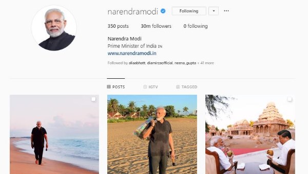 PM narendra Modi crosses 30 million follower on Instagram, becomes most followed world leader PM narendra Modi crosses 30 million follower on Instagram, becomes most followed world leader