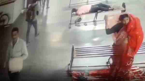 Child theft incident caught in CCTV in Moradabad Child theft incident caught in CCTV in Moradabad