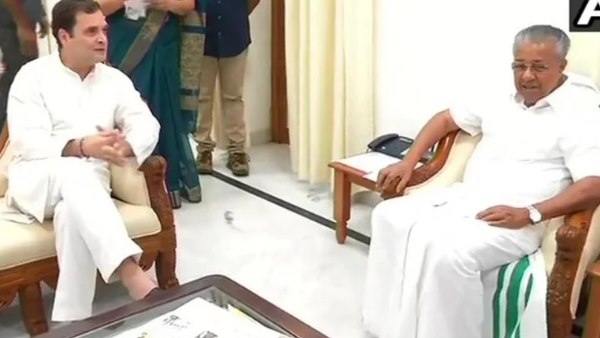 Rahul Gandhi writes to Kerala CM Pinarayi Vijayan over recent floods in state Rahul Gandhi writes to Kerala CM Pinarayi Vijayan over recent floods in state