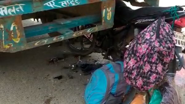 mathura road accident father and two son died mathura road accident father and two son died