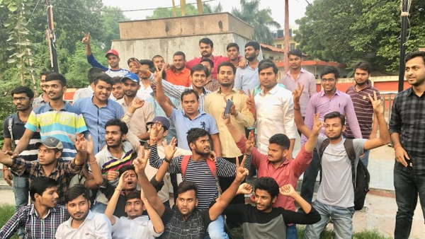 allahabad university student council election student leader protest allahabad university student council election student leader protest