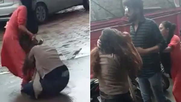 indore husband and his colleauge beaten by his wife and sister in law indore husband and his colleauge beaten by his wife and sister in law