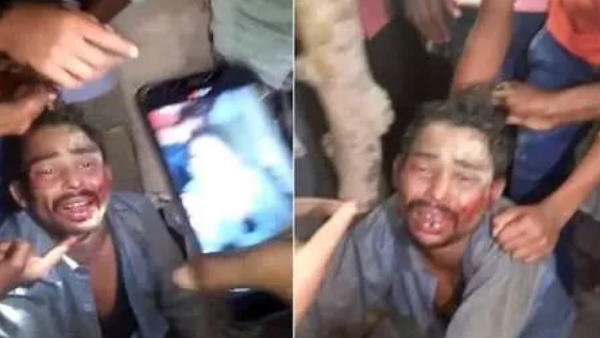 bihar motihari people caught a man and beaten very badly bihar motihari people caught a man and beaten very badly