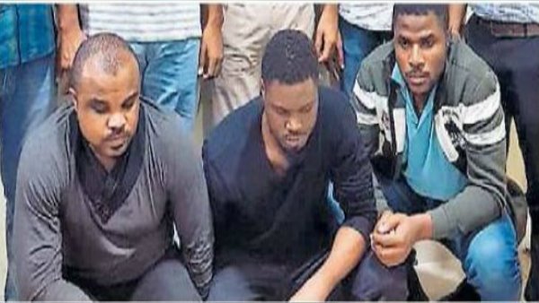 Nigerian thugs arrested in haryana Nigerian thugs arrested in haryana