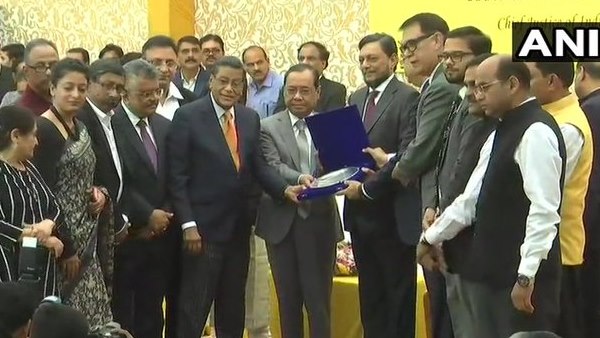 Chief Justice of India Ranjan Gogoi is being given farewell at the Supreme Court premises Chief Justice of India Ranjan Gogoi is being given farewell at the Supreme Court premises