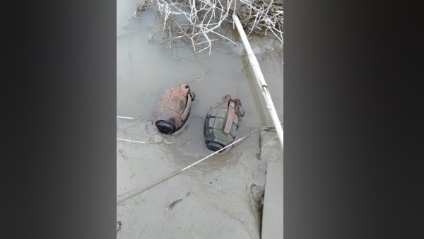 two hand grenade found at ganga river in farrukhabad two hand grenade found at ganga river in farrukhabad