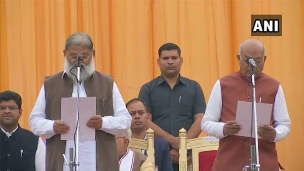 Haryana cabinet expanded state and cabinet ministers sworn by Governor Haryana cabinet expanded state and cabinet ministers sworn by Governor