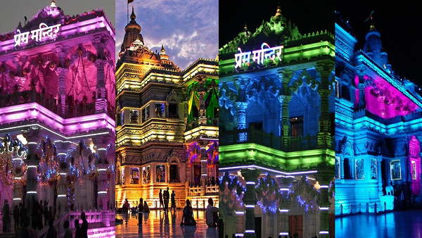 वृंदावन में है 94 कलामंडित स्तंभों वाला प्रेम मंदिर